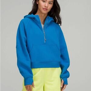 Lululemon Scuba Oversized Half-Zip Hoodie blue pullover sweater hoodie XS/S